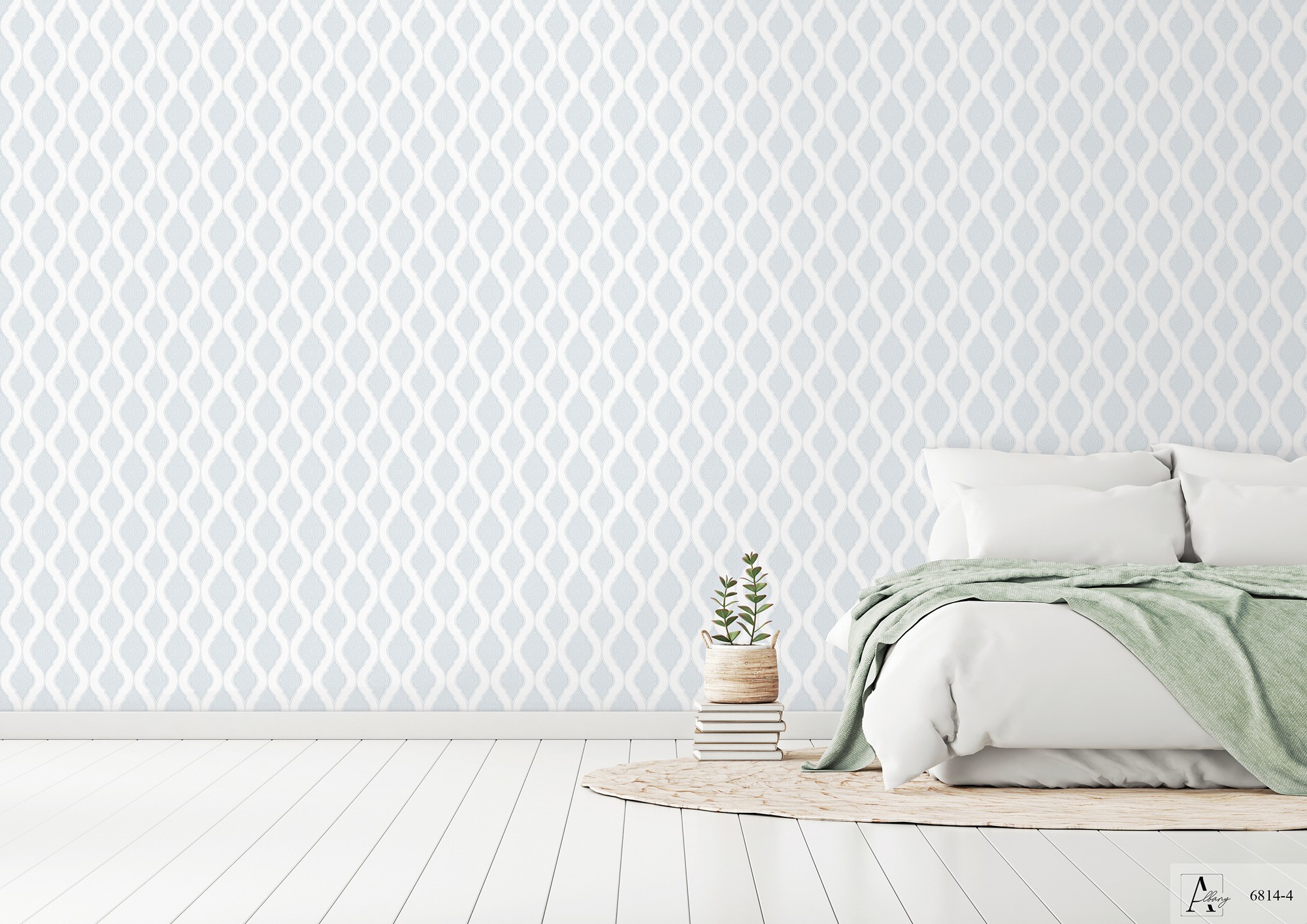 Giấy dán tường họa tiết sóng Albany 6814-4 